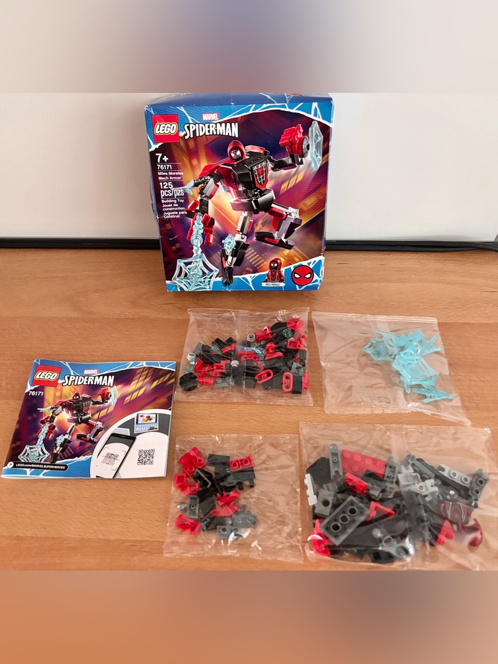 LEGO MARVEL SPIDER-MAN (76171) Miles Morales Mech Armor - 125 pcs - RETIRED